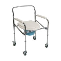 Foldable Wheeled Commode Chair