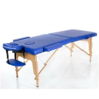 Wooden 2 Piece Folding Massage Table Blue