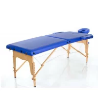 Wooden 2 Piece Folding Massage Table Blue