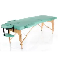 Wooden 2 Piece Folding Massage Table Green