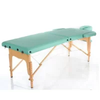 Wooden 2 Piece Folding Massage Table Green