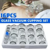 Glass Massage Mug Set 16 Pieces