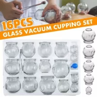 Glass Massage Mug Set 16 Pieces