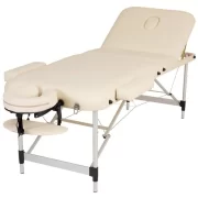 Metal 3 Piece Massage Table Cream