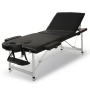 Metal 3 Piece Massage Table Black