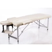 Metal 2 Piece Foldable Massage Table Cream