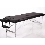 Metal 2 Piece Folding Massage Table Black