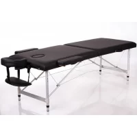 Metal 2 Piece Folding Massage Table Black