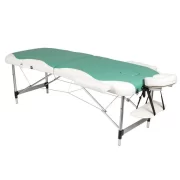 Metal 2 Piece Massage Table Green-Cream